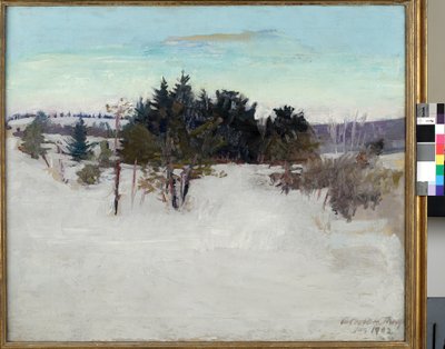 Vinterlandskap, 1902 av Abbott Handerson Thayer