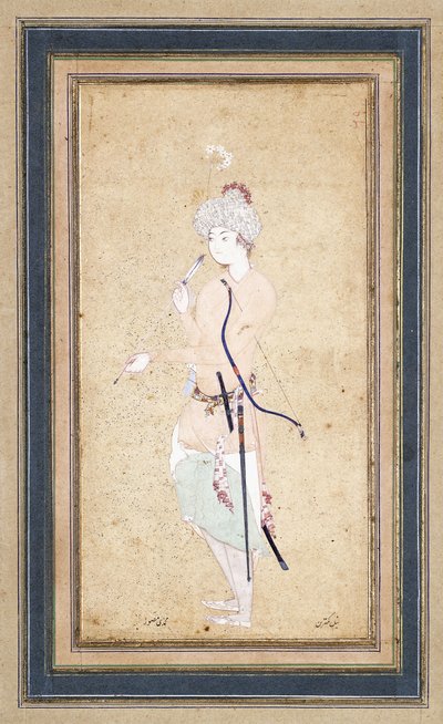 En ung bågskytt, ca. 1580 av Abd Allah Musawwir
