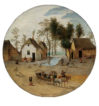 Juni månad, c.1606 av Abel Grimmer or Grimer