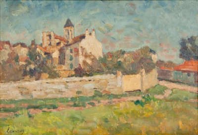 Paysage (olja på duk) av Abel Lauvray