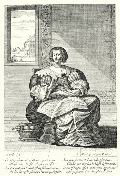 Broderaren (gravyr) av Abraham (after) Bosse
