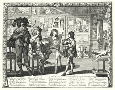 Den ädle målaren (gravyr) av Abraham (after) Bosse