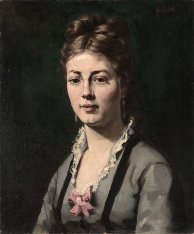 Porträtt av en kvinna av Abraham Archibald Anderson