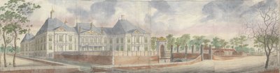 Huset i Honselersdijk och omgivningar, kan ses över förgården av Abraham Beerstraten