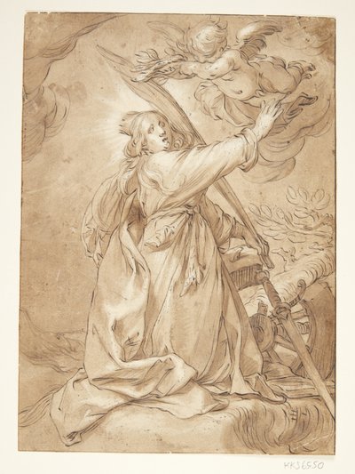 Catharina som martyr av Abraham Bloemaert