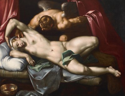 Amor besöker Psyche på natten, ca 1590. av Abraham Bloemaert