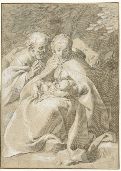 Den heliga familjen av Abraham Bloemaert