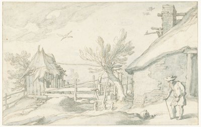 Gård med gård och ladugård av Abraham Bloemaert