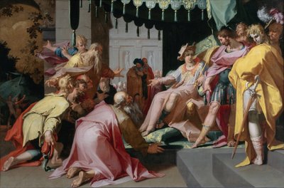 Joseph och hans bröder, 1595-1600 av Abraham Bloemaert