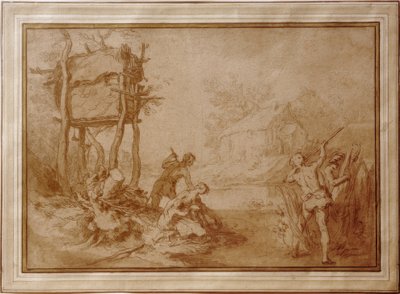 Latona och de lykiska bönderna av Abraham Bloemaert