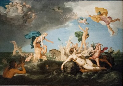 Svenska:  Neptunus triumftåg Neptunus triumf av Abraham Bloemaert