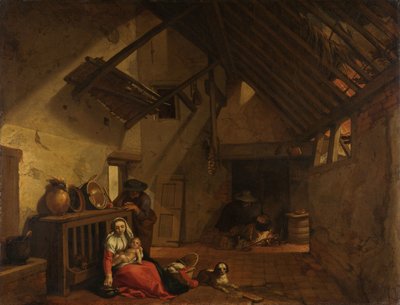 Resten på flykten till Egypten av Abraham Bloemaert