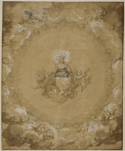 Jungfrun i härlighet av Abraham Bloemaert