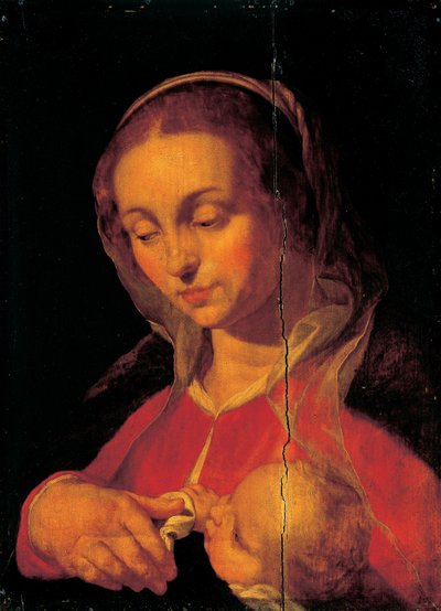 Jungfru och barn av Abraham Bloemaert