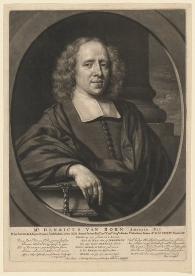 herr. Henricus av Born av Abraham Blooteling, after Nicolaes Maes