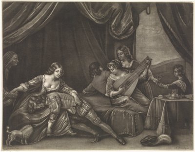 Den förlorade sonen i bordellen av Abraham Bloteling (possibly)