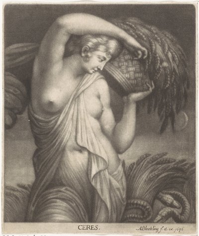 Ceres på ett sädesfält Ceres (titel på objekt) av Abraham Bloteling