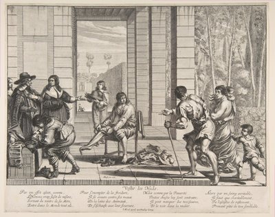 Klädetiggare, 1635. av Abraham Bosse