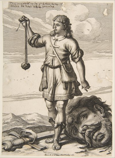 David med Goliats huvud, 1651. av Abraham Bosse