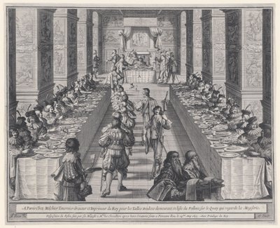 ”Festinets uppställning”, ur ”Den Helige Andens ordning” av Abraham Bosse