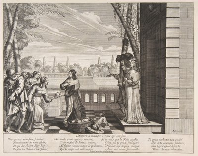 Mata de hungriga, 1635. av Abraham Bosse