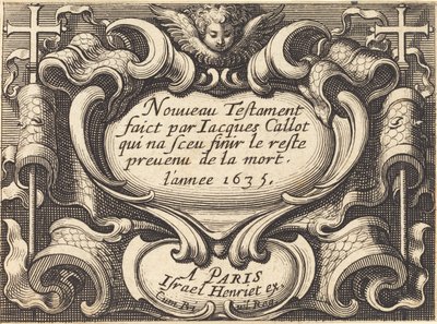 Frontispice till Callots "The New Testament" av Abraham Bosse