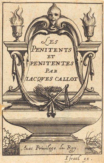 Frontispice till Callots "The Penitents" av Abraham Bosse