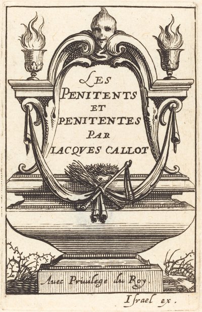 Frontispice till Callots "The Penitents" av Abraham Bosse