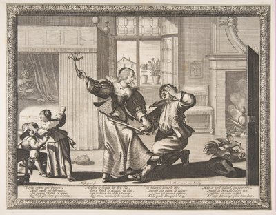 Make-Beater, ca. 1633. av Abraham Bosse