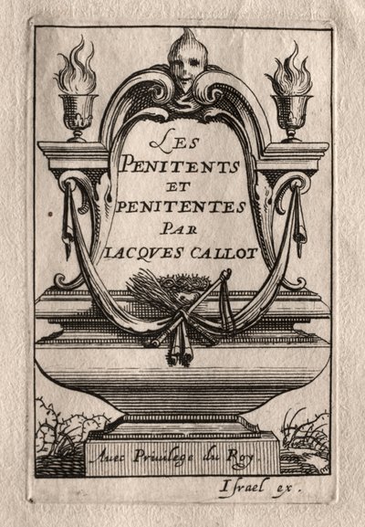 The Penitents: Frontispice av Abraham Bosse