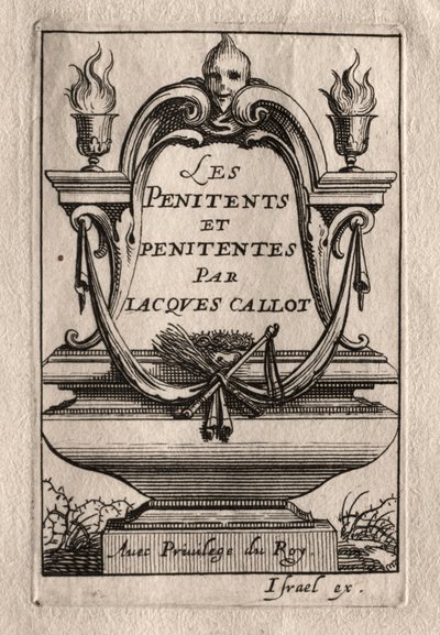 Les Penitents: Frontispice. av Abraham Bosse