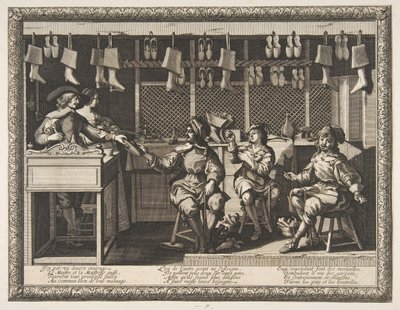 Skomakaren Le Savetier, ca. 1632-33. av Abraham Bosse