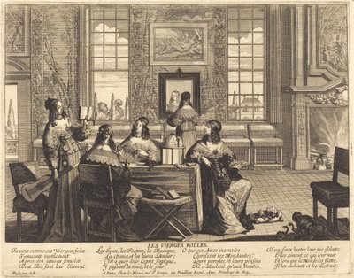 The Foolish Virgins att slösa tid av Abraham Bosse