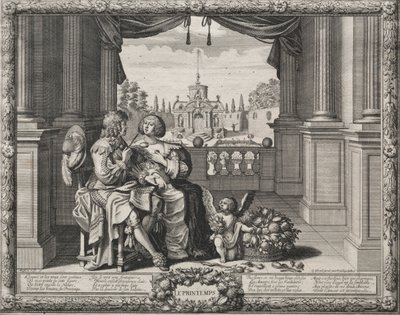 De fyra årstiderna: Springtime, 1635. av Abraham Bosse