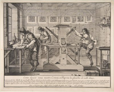 Dyptryckarna, 1642. av Abraham Bosse