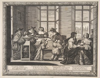 Äktenskapskontraktet, 1633. av Abraham Bosse