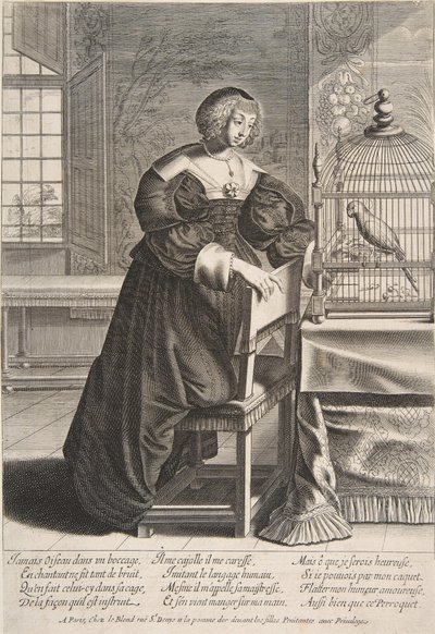 Papegojan, 1620-76. av Abraham Bosse