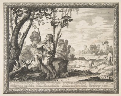 Den förlorade sonen vaktar grisar Den förlorade sonen vaktar grisar, ca. 1636. av Abraham Bosse