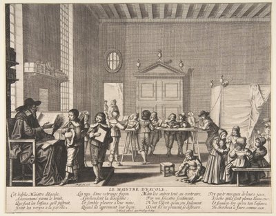 Skolmästaren, ca. 1635-38. av Abraham Bosse