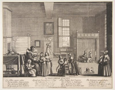Skolfrun, ca. 1638. av Abraham Bosse