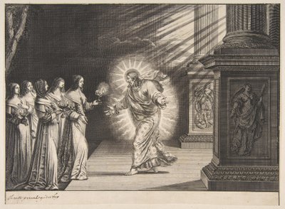 De kloka jungfrurna inför Kristus av Abraham Bosse