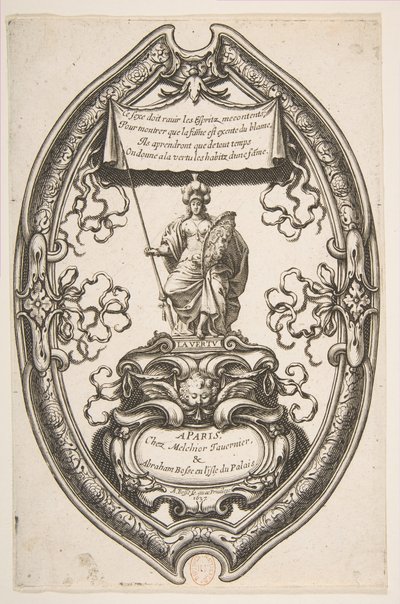 Dygd: Athena, 1637. av Abraham Bosse
