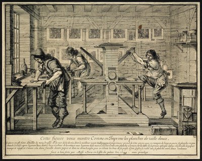 En gravörs verkstad, 1642 av Abraham Bosse