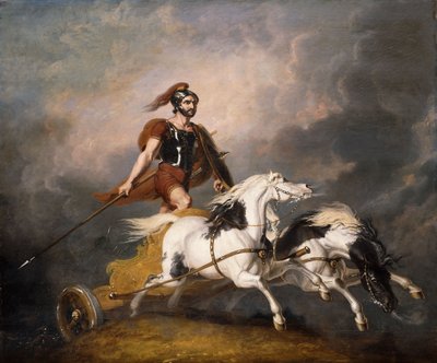 The Car of Cuthullin: "The Car of War Comes on Like the Flame of Death, 1815 av Abraham Cooper