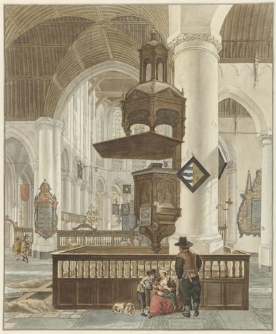 Grote Kerk i Haag av Abraham Delfos