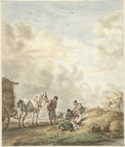 Skördeplats av Abraham Delfos