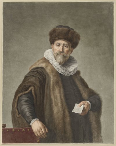 Porträtt av Nicholas Ruts av Abraham Delfos