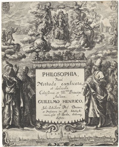 Filosofins allegori Titelsida för: Schuler, Johannes. Philosophi (...), 1663 av Abraham Dircksz. Santvoort