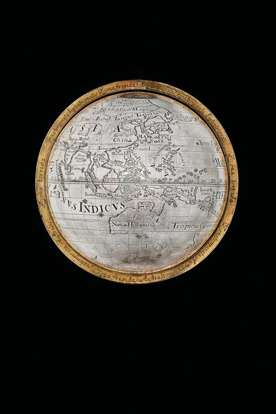 Två exceptionella jordklot och himmelska jordklot, med stöd av Hercules och Atlas, Augsburg, 1697-99 av Abraham Drentwett