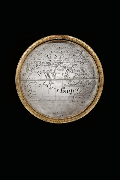 Två exceptionella jordklot och himmelska jordklot, med stöd av Hercules och Atlas, Augsburg, 1697-99 av Abraham Drentwett